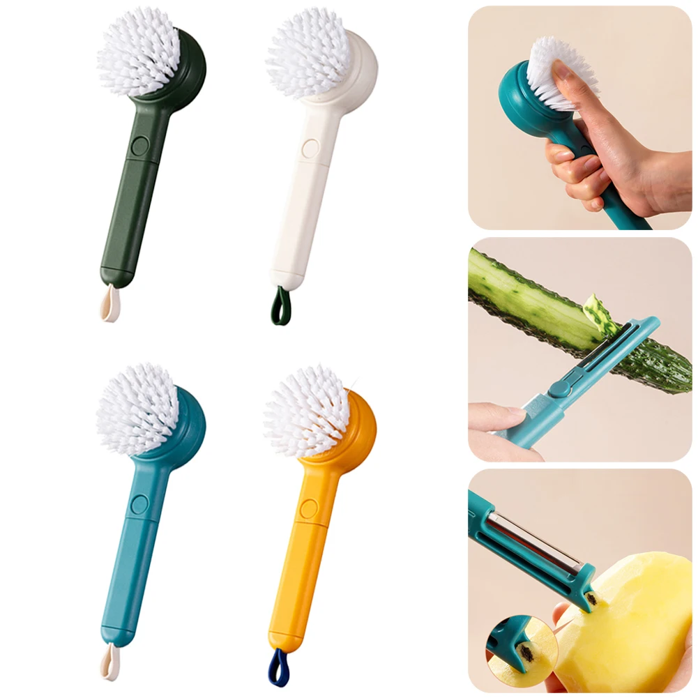 Fruit And Vegetable Cleaning Brush With Peeler 2 In 1 Fruit Vegetable Tools Cleaner Brush For Carrot Potato Kitchen Gadgets
Fruit And Vegetable Cleaning Brush With Peeler 2 In 1 Fruit Vegetable Tools Cleaner Brush For Carrot Potato Kitchen Gadgets