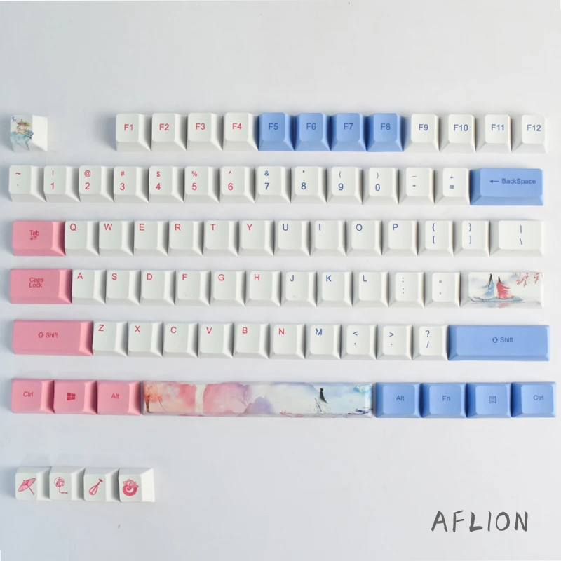 Aflion Mechanical Keyboard The Theme of Sansheng III 108key Gaming Anime Pbt Keycaps Custom OEM Profile Thermal Sublimation
Aflion Mechanical Keyboard The Theme of Sansheng III 108key Gaming Anime Pbt Keycaps Custom OEM Profile Thermal Sublimation