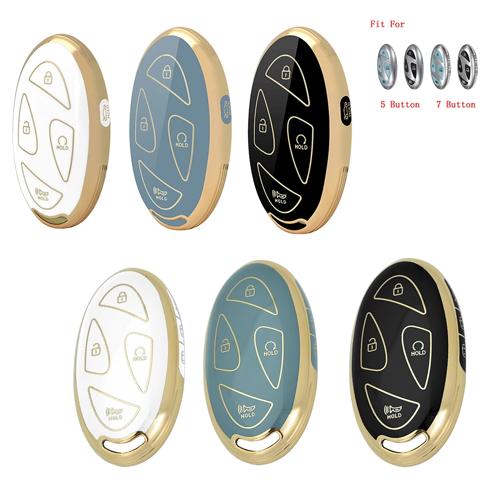 1pc 5/7 Buttons TPU Car Remote Key Fob Case Anti-drop Cover For Hyundai Grand Prix GN7 IONIQ6 Nuovo Kona Black / White / Gray
1pc 5/7 Buttons TPU Car Remote Key Fob Case Anti-drop Cover For Hyundai Grand Prix GN7 IONIQ6 Nuovo Kona Black / White / Gray