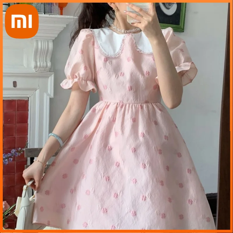Xiaomi Summer Pink Floral Dress Women Elegant Chic Party Mini Dress Ladies High Waist Designer Sleeve Sweet Cute Casual Clothing
Xiaomi Summer Pink Floral Dress Women Elegant Chic Party Mini Dress Ladies High Waist Designer Sleeve Sweet Cute Casual Clothing
