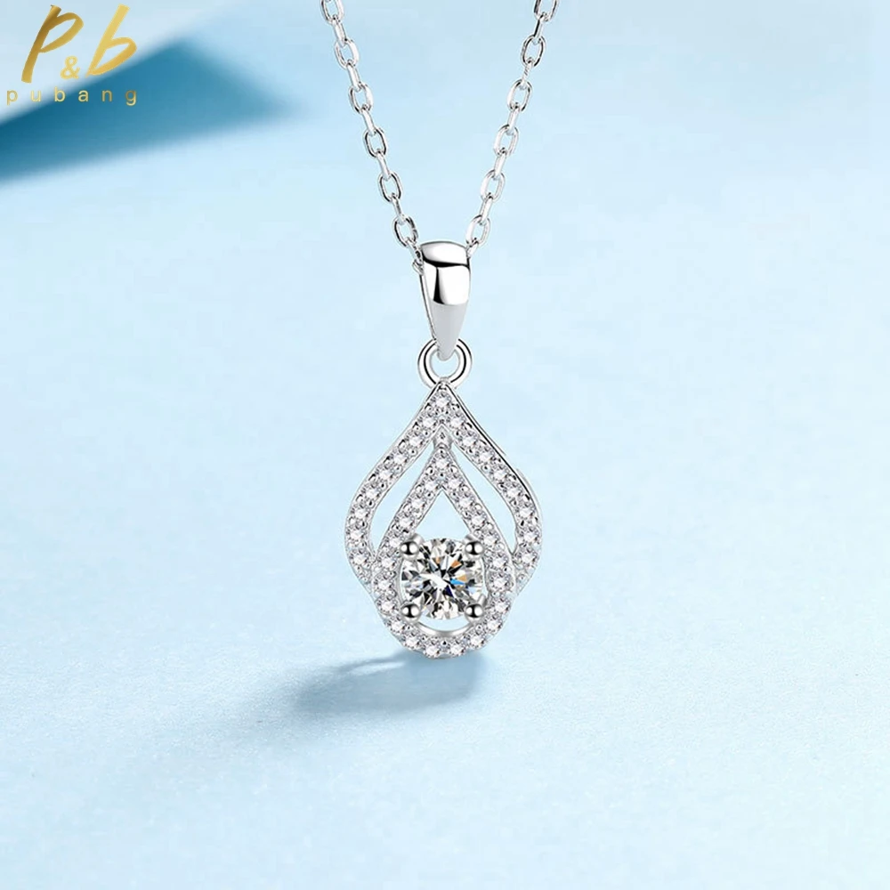 PuBang Fine Jewelry 100% 925 Sterling Silver D Moissanite Diamond Sparkling Pendant Necklace for Women Wedding Gift FreeShipping
PuBang Fine Jewelry 100% 925 Sterling Silver D Moissanite Diamond Sparkling Pendant Necklace for Women Wedding Gift FreeShipping