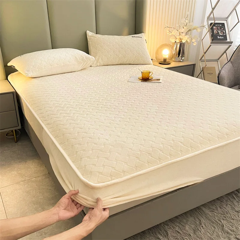 Elastic Jacquard Bed Cover Crystal Bed Sheet Mattress Cover Winter Warm Soft Queen King Solid Color 1pc Not Including Pillowcase
Elastic Jacquard Bed Cover Crystal Bed Sheet Mattress Cover Winter Warm Soft Queen King Solid Color 1pc Not Including Pillowcase