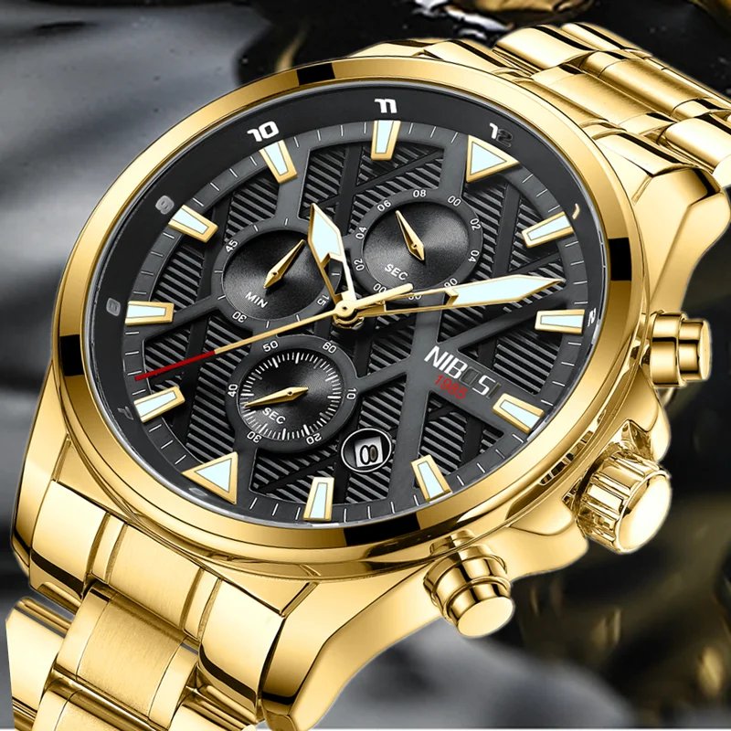 Steel Band Men's Watch Quartz Fashion Casual Sports Chronograph Waterproof Watch
Steel Band Men's Watch Quartz Fashion Casual Sports Chronograph Waterproof Watch