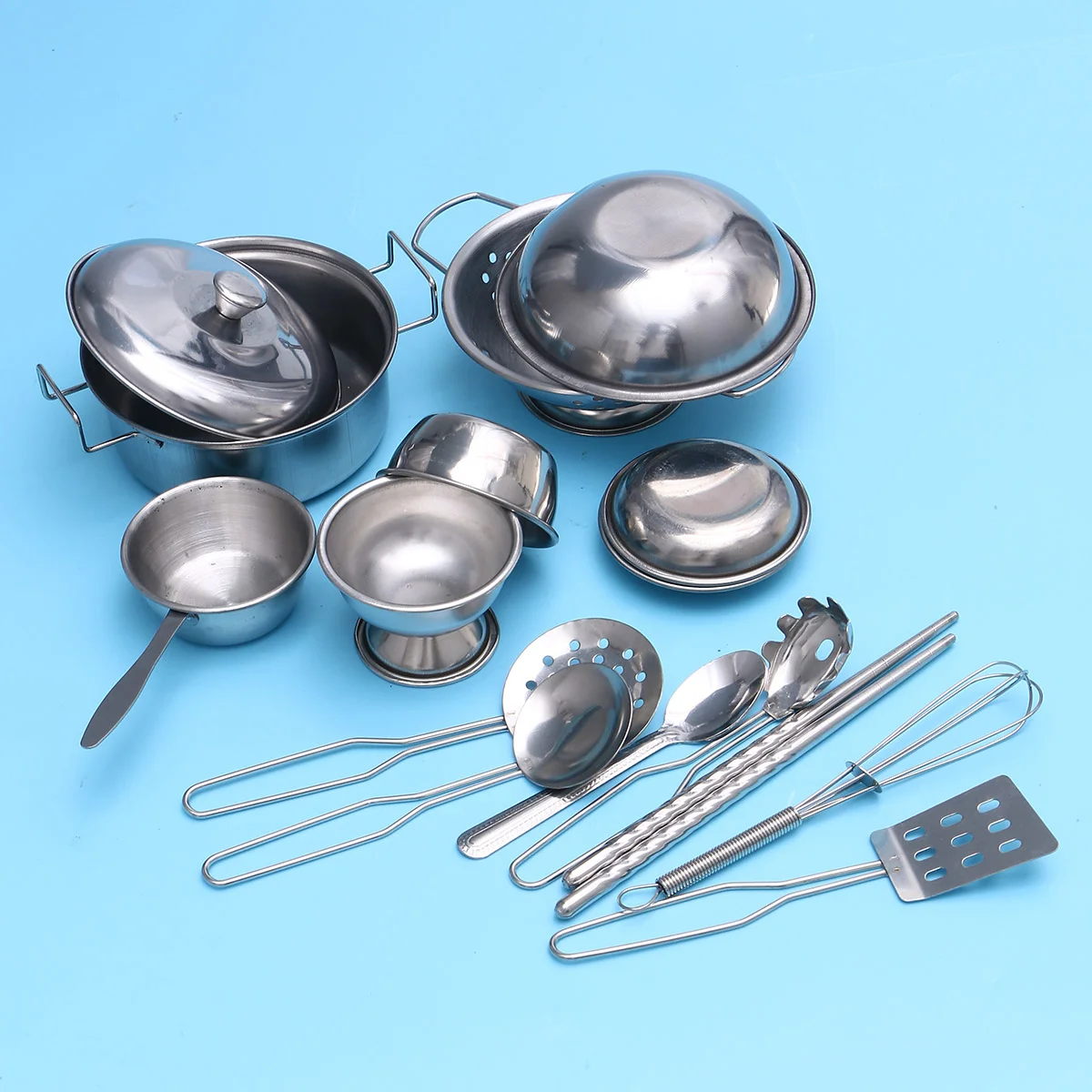 16PCS Houseware Cutlery Educational Play Kitchen Simulation Set for Girls Toddlers Kids
16PCS Houseware Cutlery Educational Play Kitchen Simulation Set for Girls Toddlers Kids