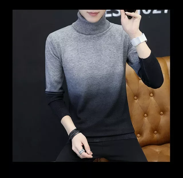 2022New Men's Turtleneck Sweater Pullovers Male Autumn Winter Slim Fit Knitted Sweaters Casual Gradient Patchwork sweater kn
2022New Men's Turtleneck Sweater Pullovers Male Autumn Winter Slim Fit Knitted Sweaters Casual Gradient Patchwork sweater kn