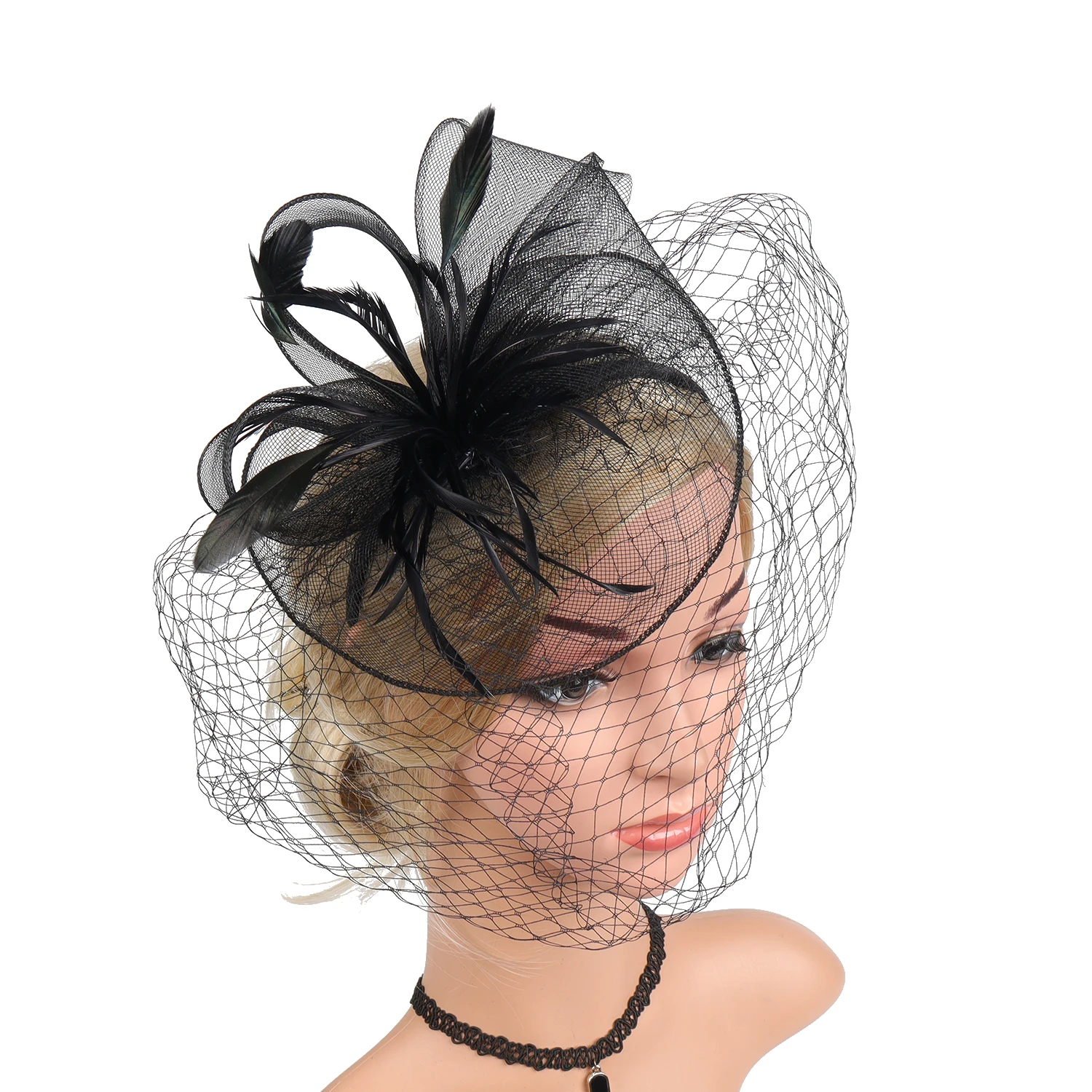 2023Nnw Headdress Bow Net Yarn Feather Hair Hoop Horse Club Gathering Performance Bridal Vintage Net Yarn Headdress Top Hat
2023Nnw Headdress Bow Net Yarn Feather Hair Hoop Horse Club Gathering Performance Bridal Vintage Net Yarn Headdress Top Hat