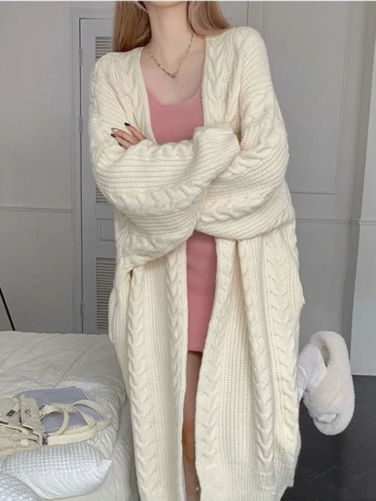New Warm Thick Jackets Women Clothing Streetwear Woman Winter Knit Cardigan Retro Korean Fashion Sweater Solid Loose Long Coats
New Warm Thick Jackets Women Clothing Streetwear Woman Winter Knit Cardigan Retro Korean Fashion Sweater Solid Loose Long Coats