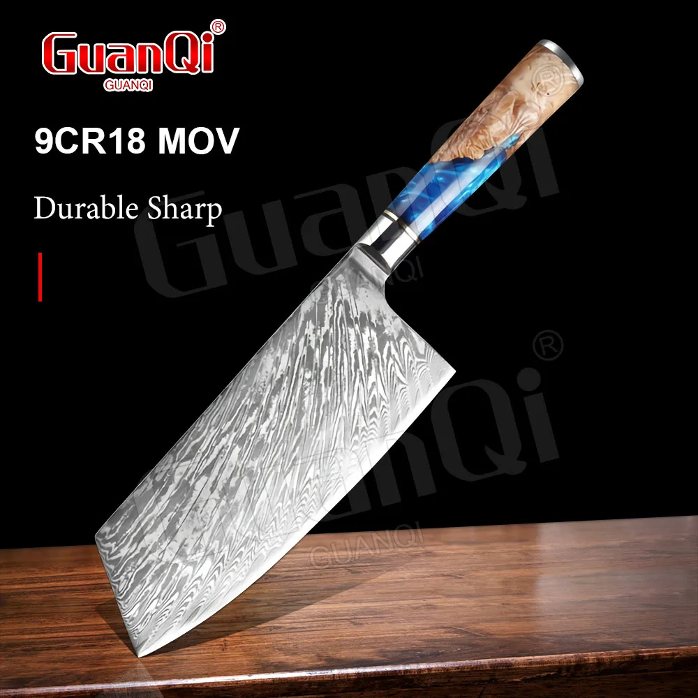 Damascus Steel Kitchen Chef Knife Resin Handle Kitchen Cleaver Knife Meat Chopping Knife Razor Sharp Chinese Slicing Knife
Damascus Steel Kitchen Chef Knife Resin Handle Kitchen Cleaver Knife Meat Chopping Knife Razor Sharp Chinese Slicing Knife