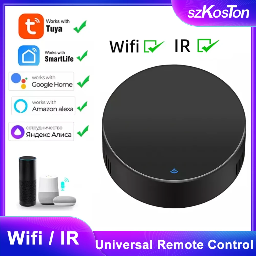Tuya Smart IR WiFi Remote Control Universal Infrared Smart Home Control for TV DVD AUD AC Works with Alexa Google Home Alice
Tuya Smart IR WiFi Remote Control Universal Infrared Smart Home Control for TV DVD AUD AC Works with Alexa Google Home Alice