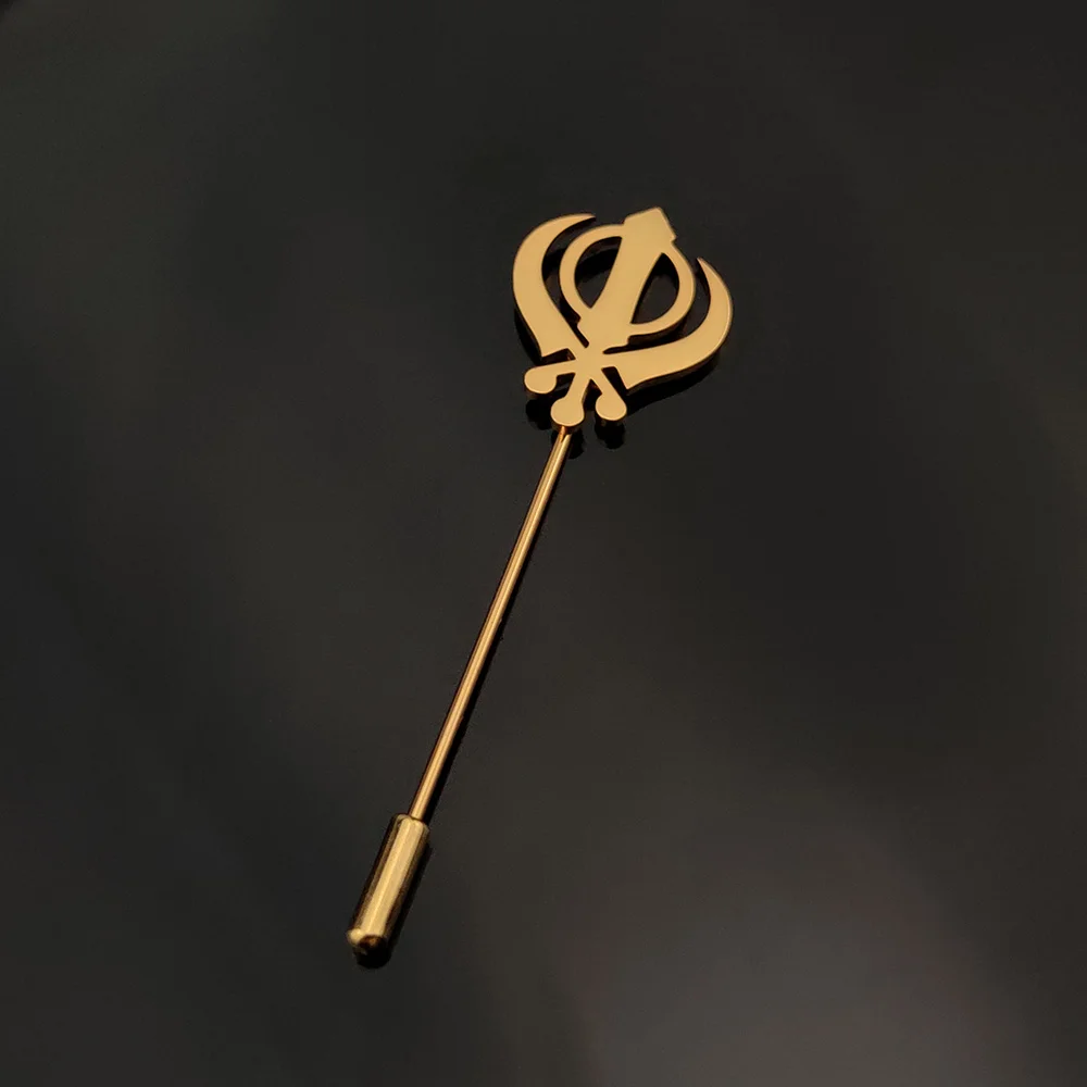 Значок Sikh брошь на булавке для воротника Gold для мужчин, ювелирное изделие из нержавеющей стали, религиозная вера, подарок
Значок Sikh брошь на булавке для воротника Gold для мужчин, ювелирное изделие из нержавеющей стали, религиозная вера, подарок