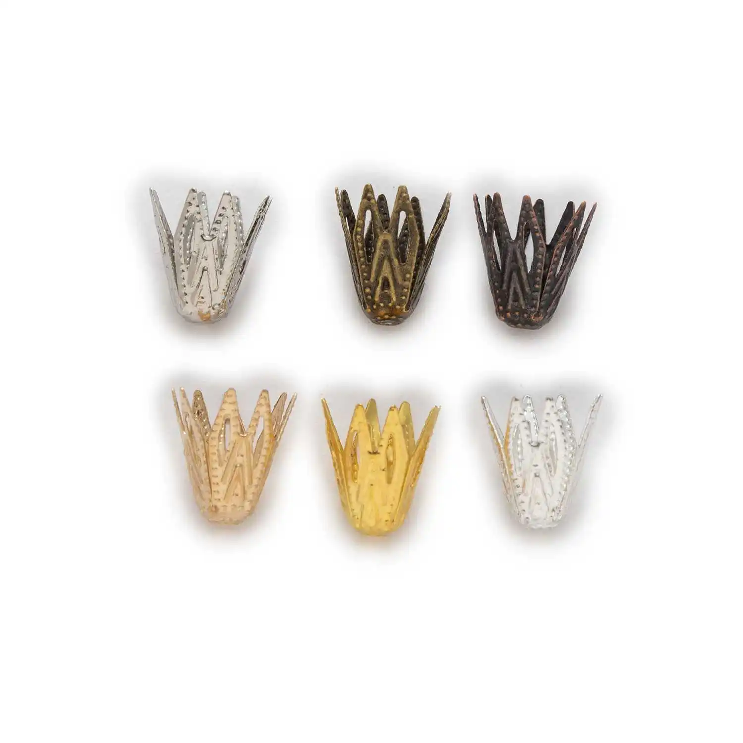 100pcs Tulip Shaped Cone Beads Caps Cups End Spacer Pendant Connectors Findings Jewelry Making Earrings Necklace Sewing 10x8mm
100pcs Tulip Shaped Cone Beads Caps Cups End Spacer Pendant Connectors Findings Jewelry Making Earrings Necklace Sewing 10x8mm