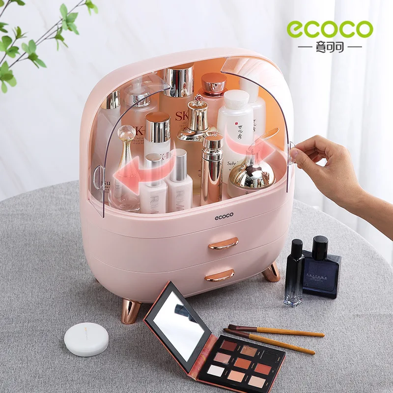 ECOCO коробка для косметики большой емкости органайзер для ванной комнаты Домашний Настольный 2-слойный ящик для Помады Косметический контейнер для хранения
ECOCO коробка для косметики большой емкости органайзер для ванной комнаты Домашний Настольный 2-слойный ящик для Помады Косметический контейнер для хранения