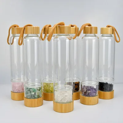 Natural Crystal Quartz Gravel Gemstone Healing Glass Energy Elixir Drink Water Bottle Bamboo Glass Cup Gift Cute Water Bottle
Natural Crystal Quartz Gravel Gemstone Healing Glass Energy Elixir Drink Water Bottle Bamboo Glass Cup Gift Cute Water Bottle