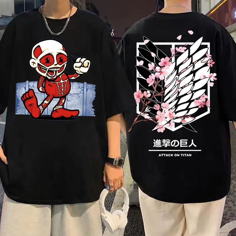 New Funny Attack on Mutation Japanese Anime Attack on Titan Colossal Titan Graphics Tshirt 90s Men Women Oversized T-shirt Tops
New Funny Attack on Mutation Japanese Anime Attack on Titan Colossal Titan Graphics Tshirt 90s Men Women Oversized T-shirt Tops