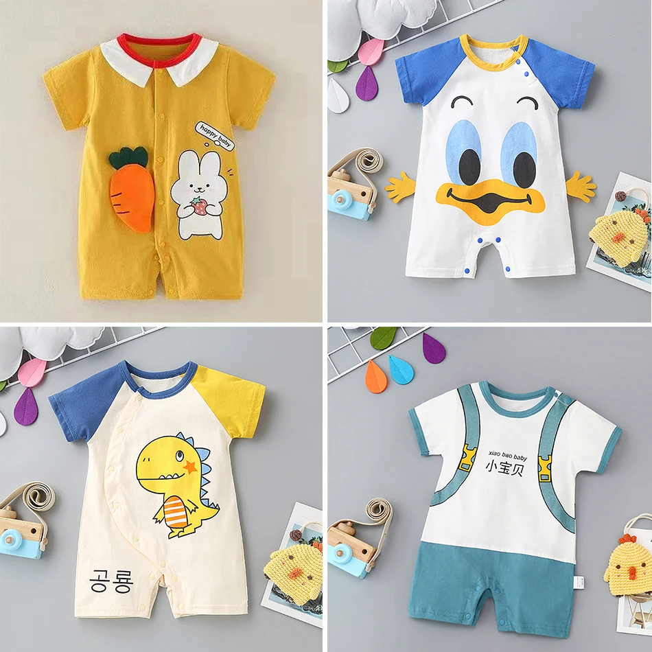 Newborn Romper 12 Months Baby Clothes Infant Stuff Outfit T-shirt Fortune Cat Kitty Duck Elephant Animal Print Unisex Outfit
Newborn Romper 12 Months Baby Clothes Infant Stuff Outfit T-shirt Fortune Cat Kitty Duck Elephant Animal Print Unisex Outfit