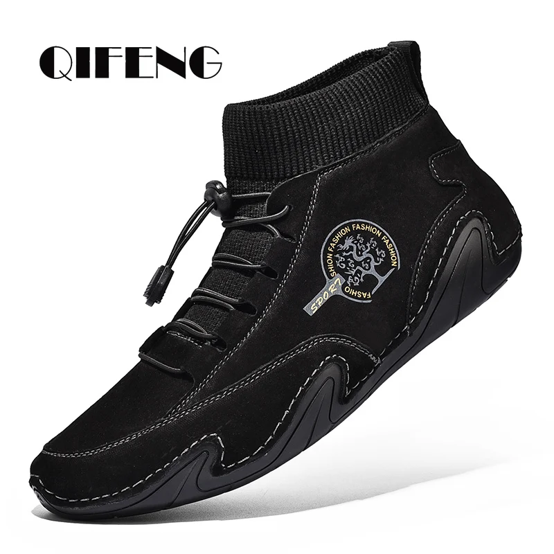 Men Winter Boots Fashion Genuine Leather Boots Autumn Snow Casual Shoes Female Outdoor Light Ankle Warm Fur Sock Rubber Flock
Men Winter Boots Fashion Genuine Leather Boots Autumn Snow Casual Shoes Female Outdoor Light Ankle Warm Fur Sock Rubber Flock