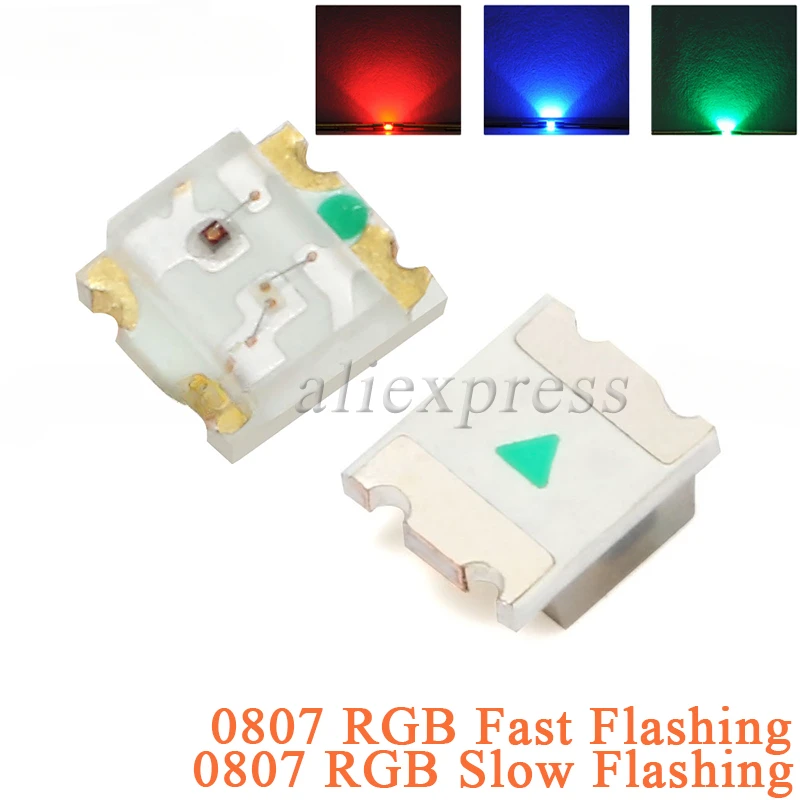 50Pcs 0807 LED SMD Diode Slow Flashing Fast Flashing RGB SMD Led Lamp 0807 RGB Slow Fast Flash Diode Colorful Diodes DIY LED
50Pcs 0807 LED SMD Diode Slow Flashing Fast Flashing RGB SMD Led Lamp 0807 RGB Slow Fast Flash Diode Colorful Diodes DIY LED