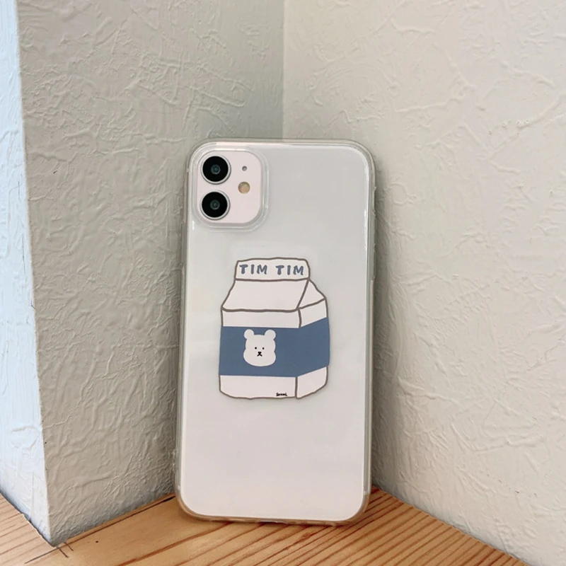 INS Korea Cute cow bear Clear Phone Case For iPhone 13 11 12 Pro Max mini 12Pro X XR XS Max 7 8 Plus Cartoon Silicone Soft Cover 
INS Korea Cute cow bear Clear Phone Case For iPhone 13 11 12 Pro Max mini 12Pro X XR XS Max 7 8 Plus Cartoon Silicone Soft Cover