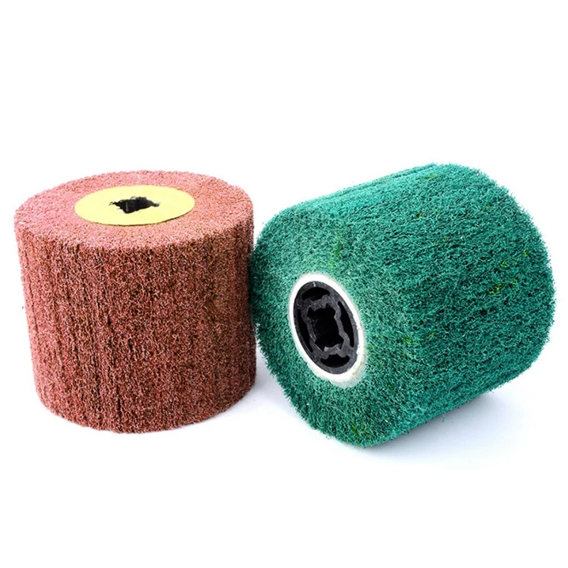 120X100x19mm Non-Woven Nylon Flap Brush Satin Drawing Polishing Deburring Drum Wheel For Stainless Steel
120X100x19mm Non-Woven Nylon Flap Brush Satin Drawing Polishing Deburring Drum Wheel For Stainless Steel