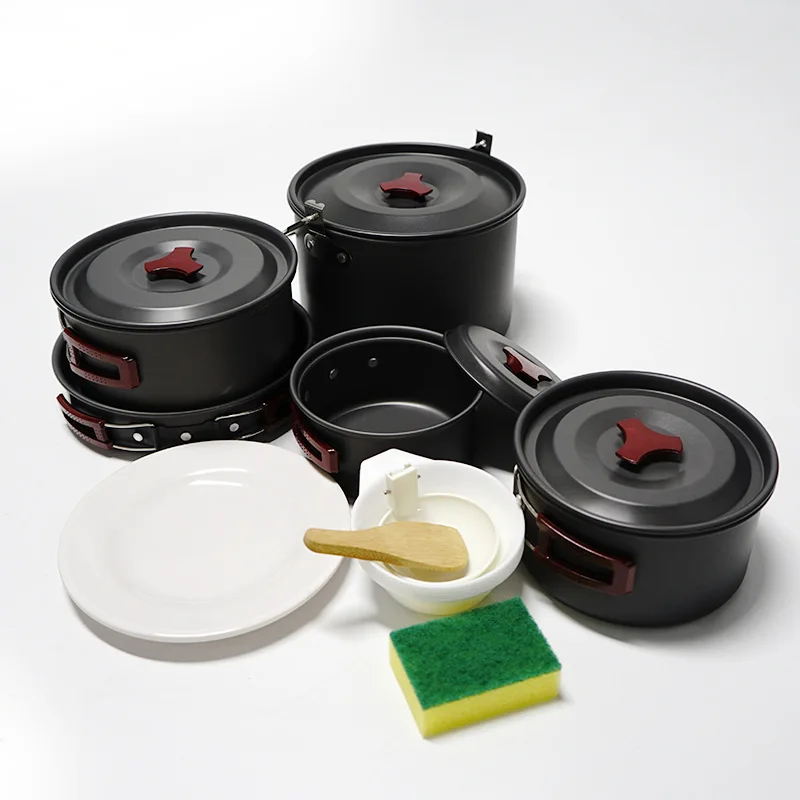 Outdoor Cookware 12-Piece Set Camping Multi-Purpose Camping Cookware Set Picnic Hanging Pot
Outdoor Cookware 12-Piece Set Camping Multi-Purpose Camping Cookware Set Picnic Hanging Pot
