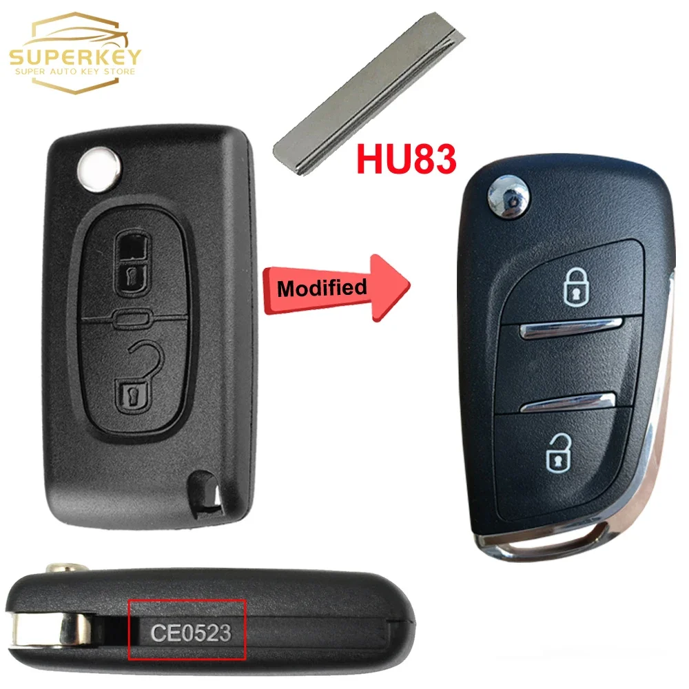 SUPERKEY модифицированный откидной чехол для удаленного автомобильного ключа для Peugeot 207 307 308 407 607 для Citroen C2 C3 C4 C5 Berlingo HU83 VA2
SUPERKEY модифицированный откидной чехол для удаленного автомобильного ключа для Peugeot 207 307 308 407 607 для Citroen C2 C3 C4 C5 Berlingo HU83 VA2