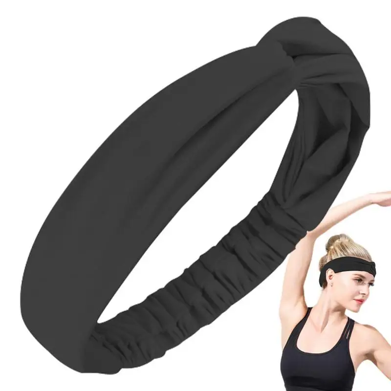 

Headbands For Women Athletic Knotted Headband For Workouts Fun Twist Knot Non-Slip Not Pulling Hair For Reunion Dance Go Out