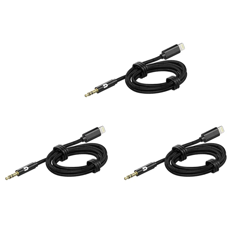 3X Car AUX Cable For Iphone Audio Cable Aux Cable To 3.5Mm Premium Audio For Iphone 13 Pro-8 Plus Car Stereos
3X Car AUX Cable For Iphone Audio Cable Aux Cable To 3.5Mm Premium Audio For Iphone 13 Pro-8 Plus Car Stereos