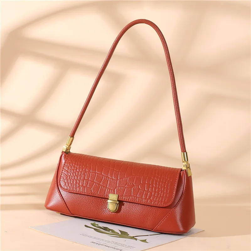 Fashion Trend Evening Underarm Bag Luxury Designer Handbags Women'S Genuine Leather Stone Casual Small Shoulder Bags For Ladies
Fashion Trend Evening Underarm Bag Luxury Designer Handbags Women'S Genuine Leather Stone Casual Small Shoulder Bags For Ladies
