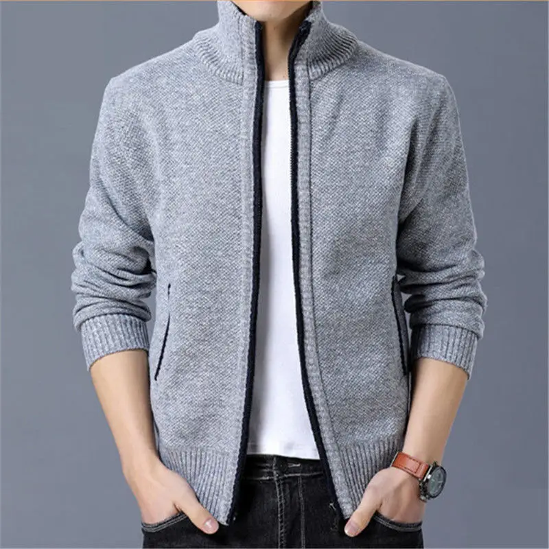 2023 Autumn/Winter Men's Cardigan Zipper Plush Thickened Knit Casual Warm Wool Jacket Fashion Coat
2023 Autumn/Winter Men's Cardigan Zipper Plush Thickened Knit Casual Warm Wool Jacket Fashion Coat
