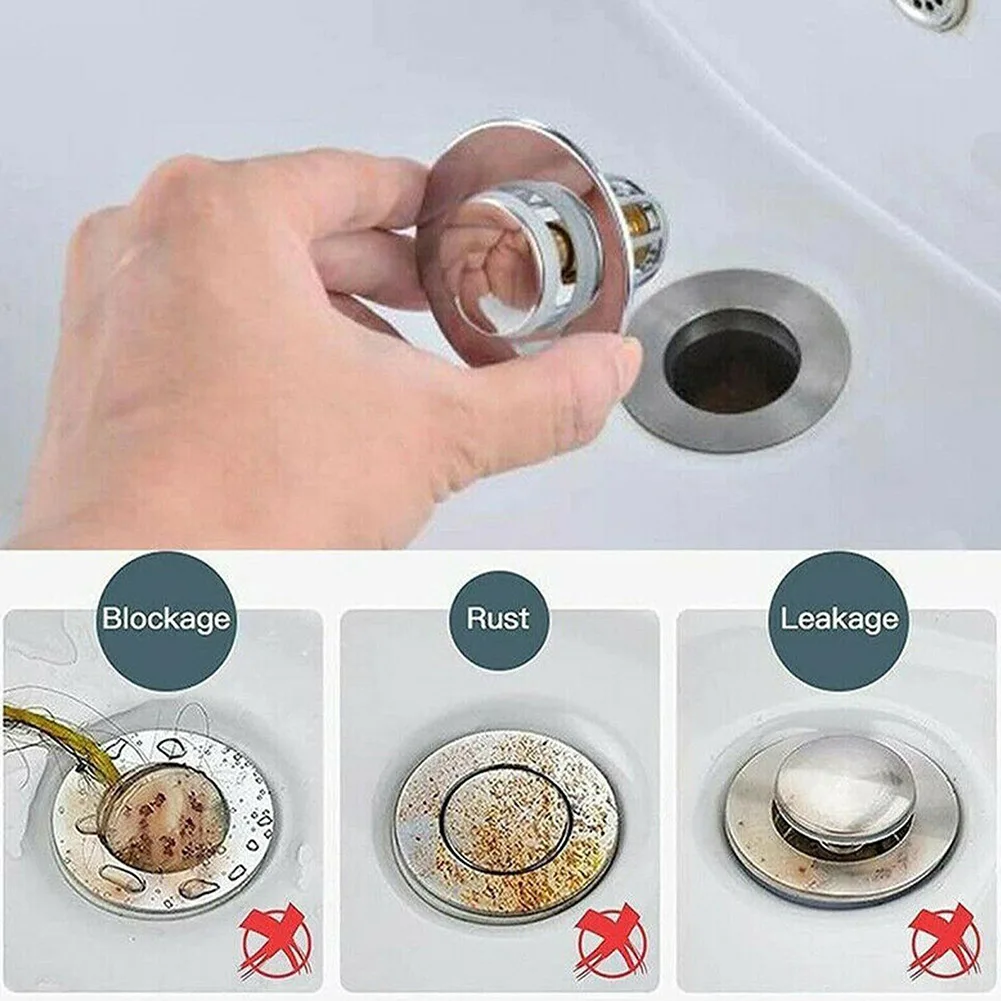 New Basin Up Drain Filter Waterproof Bathroom Sink Plug Stopper Wash Basin Core Bounce Up Drain Filter Kitchen Sinks Accessories
New Basin Up Drain Filter Waterproof Bathroom Sink Plug Stopper Wash Basin Core Bounce Up Drain Filter Kitchen Sinks Accessories