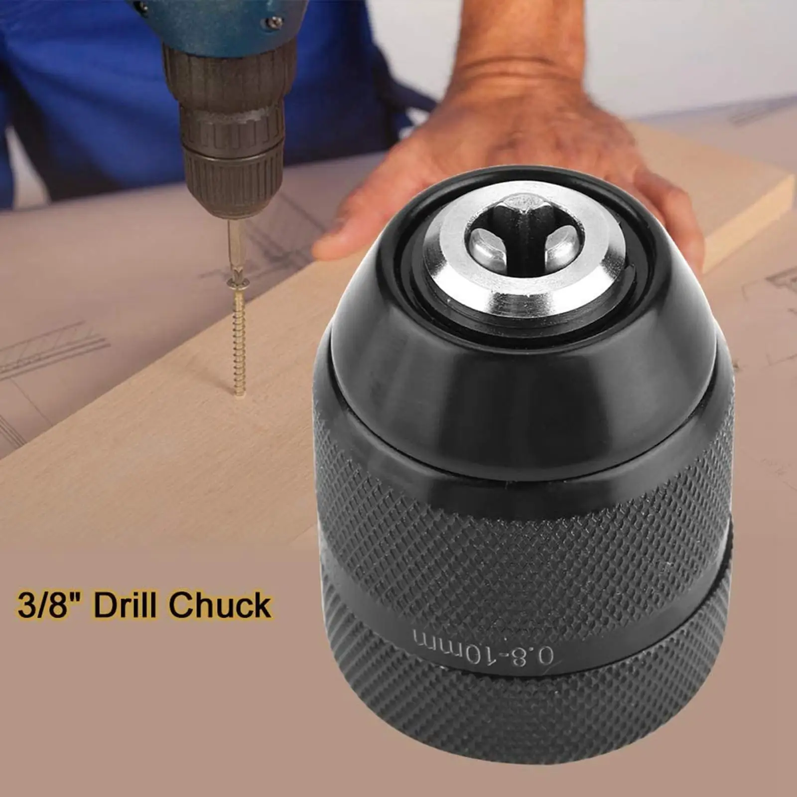 Keyles Drill патрон-преобразователь 3/8-24, стальной материал для домашнего ремонта
Keyles Drill патрон-преобразователь 3/8-24, стальной материал для домашнего ремонта