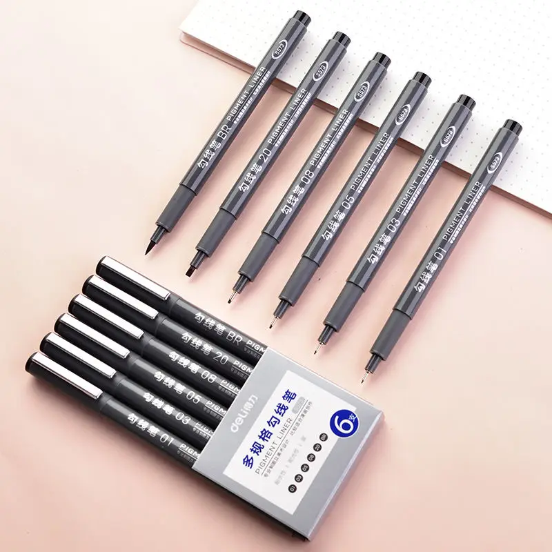 DELI Fine Line Maker Pen Manga Stroke Anime Design Waterproof Fine Line Pen Hand Drawn Cartoon
DELI Fine Line Maker Pen Manga Stroke Anime Design Waterproof Fine Line Pen Hand Drawn Cartoon