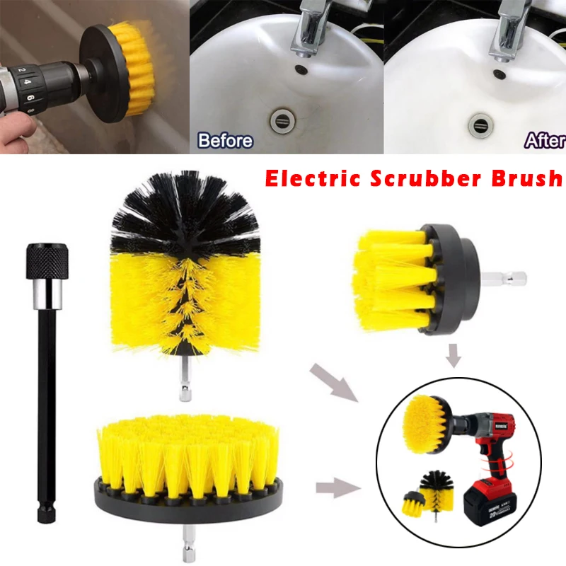 3Pcs/Set Electric Scrubber Drill Brush Kit Round Cleaning Carpet Glass Car Tires Nylon Brushes Extender 2/3.5/4in Attachment Set
3Pcs/Set Electric Scrubber Drill Brush Kit Round Cleaning Carpet Glass Car Tires Nylon Brushes Extender 2/3.5/4in Attachment Set