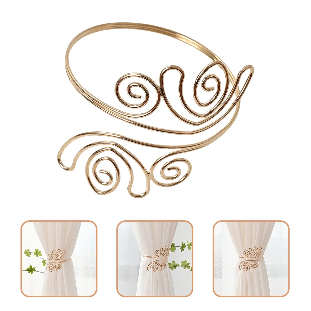 

Curtain Tiebacks Tie Window Drapery Holdbacks Decorative Holders Alloy Backs Buckle Holdback Ties Tieback Drape Straps Rope