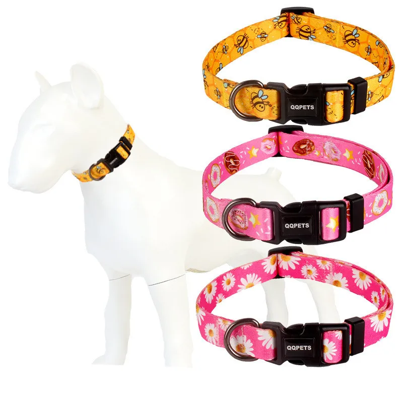 Cute Print Dog Collar Adjustable Pet Dog Quickly Disengaged Collar for Small and Medium Dog Training Accessories Supplies
Cute Print Dog Collar Adjustable Pet Dog Quickly Disengaged Collar for Small and Medium Dog Training Accessories Supplies