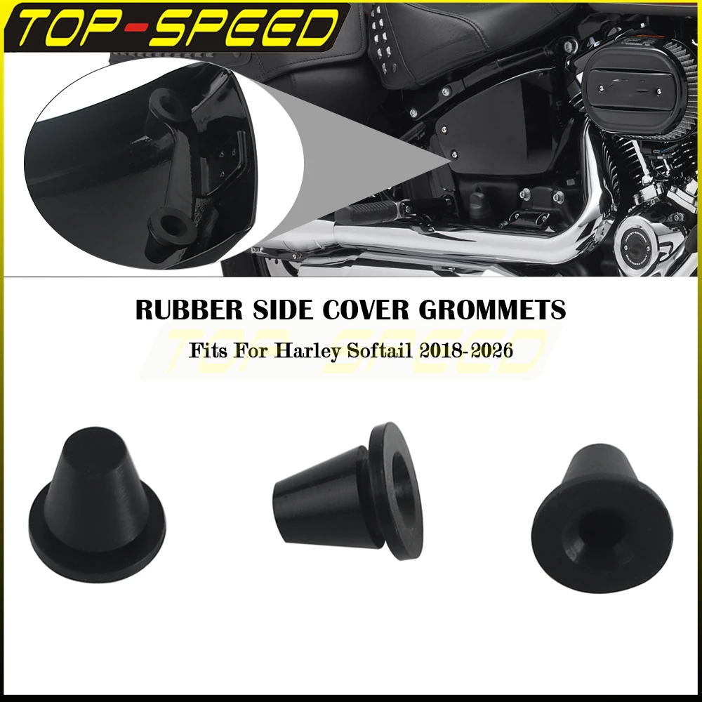 Мотоциклетная резиновая боковая крышка, черная накладка, 3 шт. для Harley Softail Low Rider Street Fat Bob Deluxe FLDE 2018-2026, прокладка
Мотоциклетная резиновая боковая крышка, черная накладка, 3 шт. для Harley Softail Low Rider Street Fat Bob Deluxe FLDE 2018-2026, прокладка