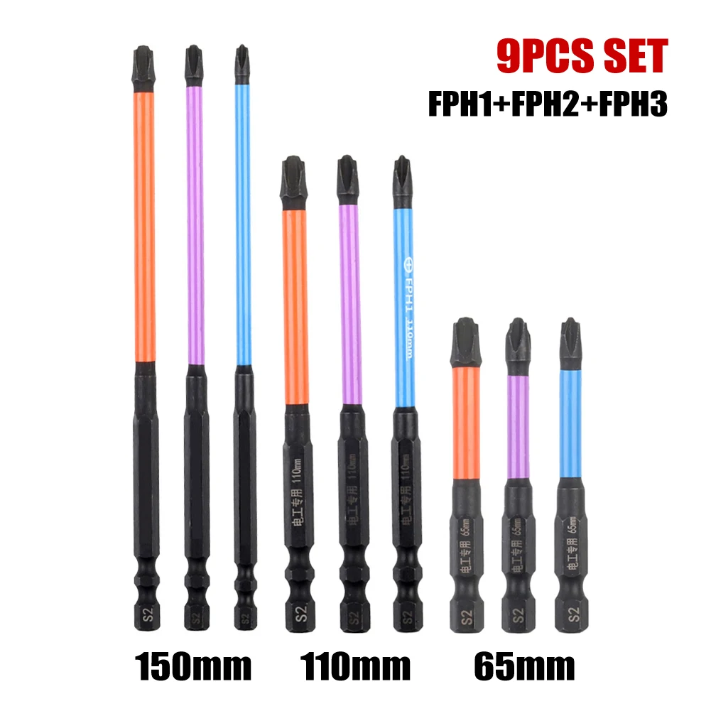 Tools Kit Set Magnetic Special Slotted Cross Screwdriver Bit ForElectrician FPH1 FPH2 65-150mm Hand Tools Multi-tool
Tools Kit Set Magnetic Special Slotted Cross Screwdriver Bit ForElectrician FPH1 FPH2 65-150mm Hand Tools Multi-tool