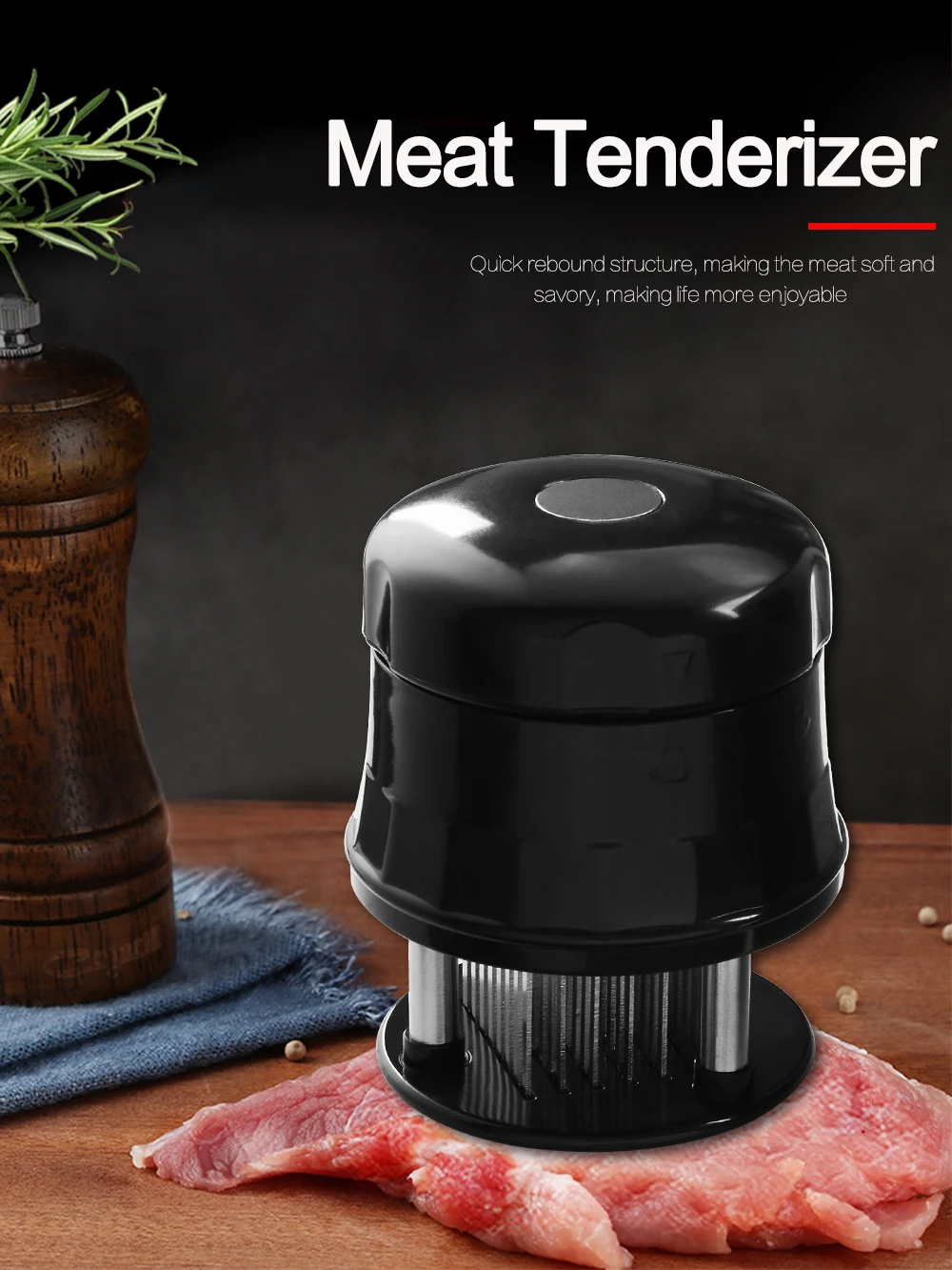 Meat Tenderizer Stainless Steel Knife Meat Beef Steak Meat Tenderizer 56 Blades Needle Professional Kitchen Cooking Tools
Meat Tenderizer Stainless Steel Knife Meat Beef Steak Meat Tenderizer 56 Blades Needle Professional Kitchen Cooking Tools