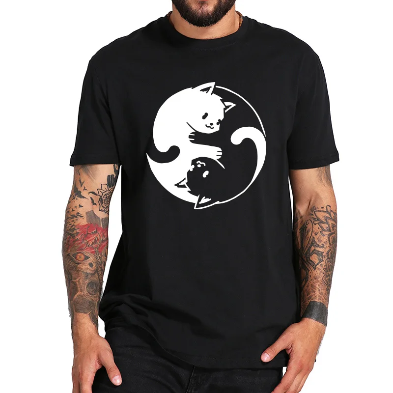 Taichi Cat T-shirt Yinyang Kongfu Cute Graphic Design Short Sleeve High Quality Tops Tee Gifts Size 100% Cotton
Taichi Cat T-shirt Yinyang Kongfu Cute Graphic Design Short Sleeve High Quality Tops Tee Gifts Size 100% Cotton