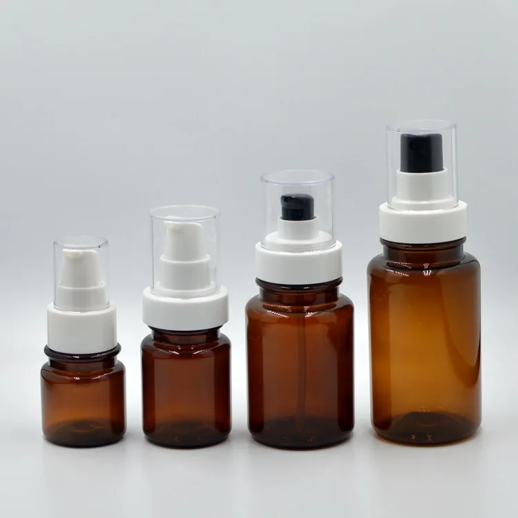 100pcs 40/60/100/180ml Refillable Amber Brown Plastic Black Pump Bottle Cosmetics Bottles Lotion Pump container
100pcs 40/60/100/180ml Refillable Amber Brown Plastic Black Pump Bottle Cosmetics Bottles Lotion Pump container