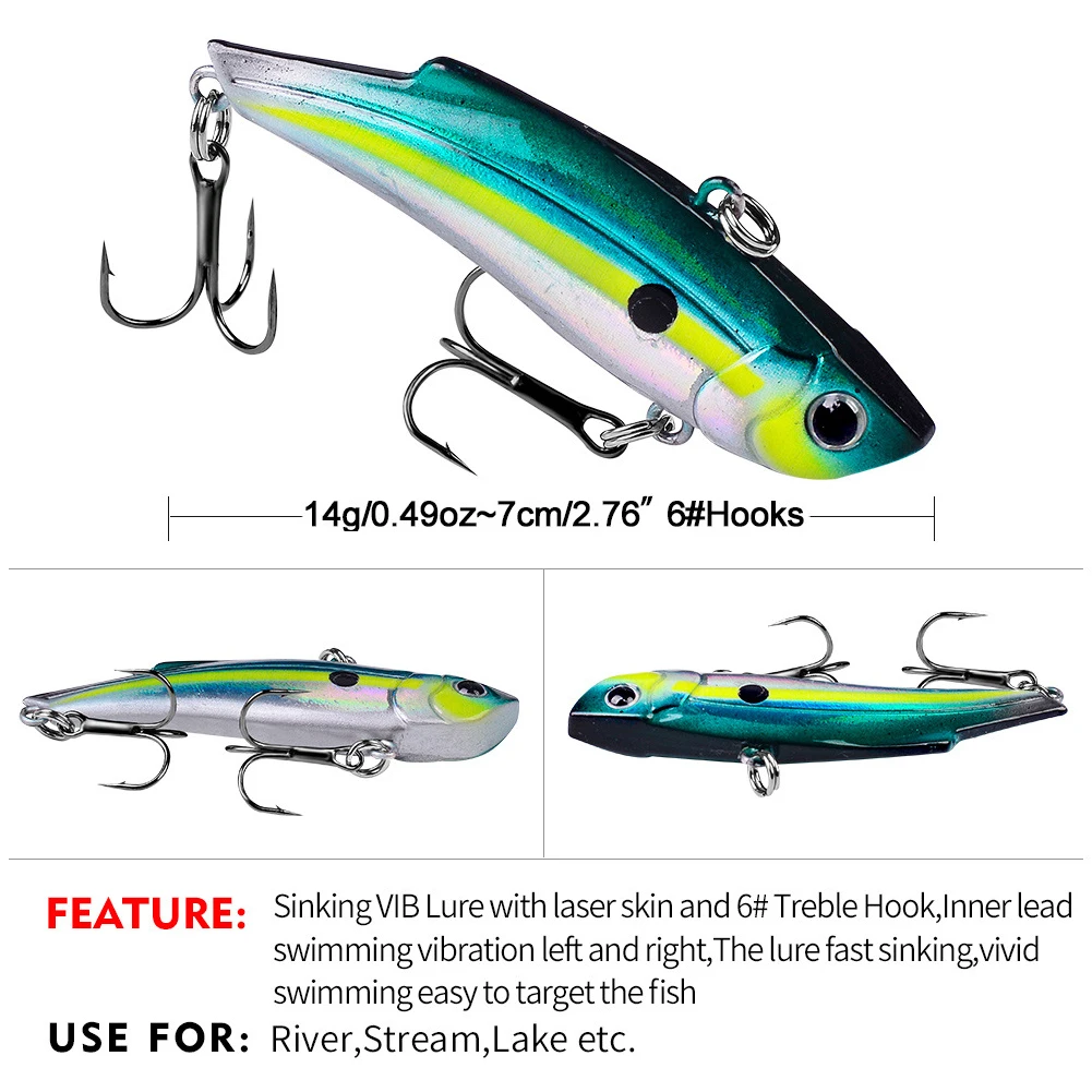 NEW Bionic Fishing Lure Pencil VIB Hard Bait 7cm/14g Carp Fishing Bait Wobbler Sinking Artificial Lure Trolling Fishing Tackle
NEW Bionic Fishing Lure Pencil VIB Hard Bait 7cm/14g Carp Fishing Bait Wobbler Sinking Artificial Lure Trolling Fishing Tackle