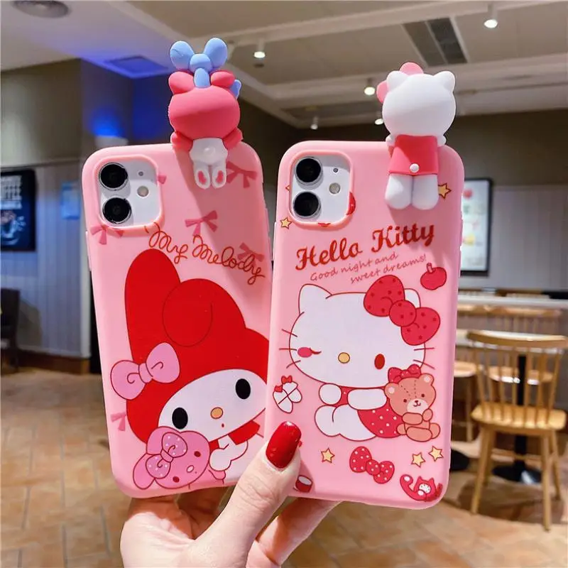 Kawaii Sanrio Hello Kitty My Melody Anime Phone Case for Iphone 14 13 12 11 Pro Max Xr Xs X Frosted Silicone 3D Lanyard Bracket
Kawaii Sanrio Hello Kitty My Melody Anime Phone Case for Iphone 14 13 12 11 Pro Max Xr Xs X Frosted Silicone 3D Lanyard Bracket