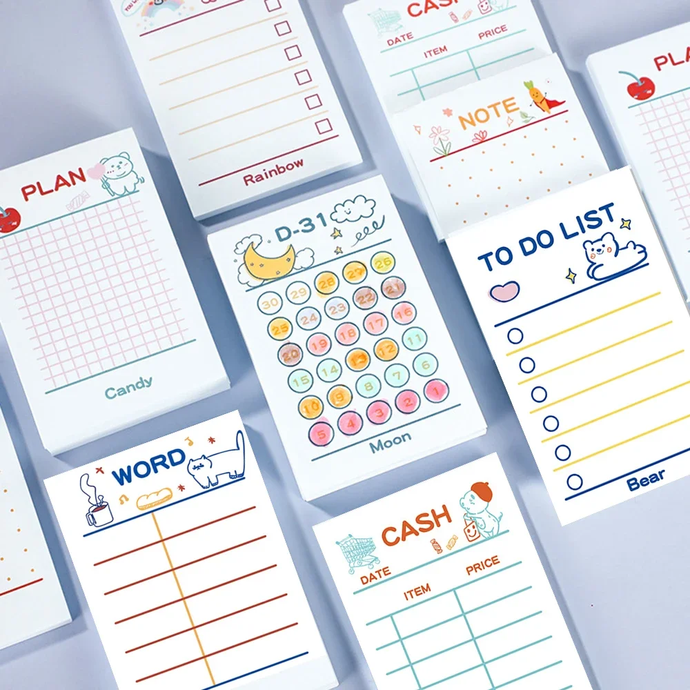 50 Sheets Cartoon Plan Memo Pad Notepad Memo Planner To-do List Stationery School Office Supplies
50 Sheets Cartoon Plan Memo Pad Notepad Memo Planner To-do List Stationery School Office Supplies