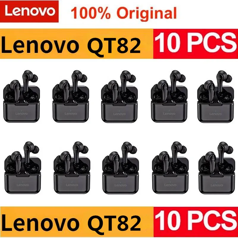 10PCS Lenovo QT82 TWS Wireless Headphone Bluetooth Sport Headset With Mic Noise Cancelling Earbuds Touch Control Earphone
10PCS Lenovo QT82 TWS Wireless Headphone Bluetooth Sport Headset With Mic Noise Cancelling Earbuds Touch Control Earphone