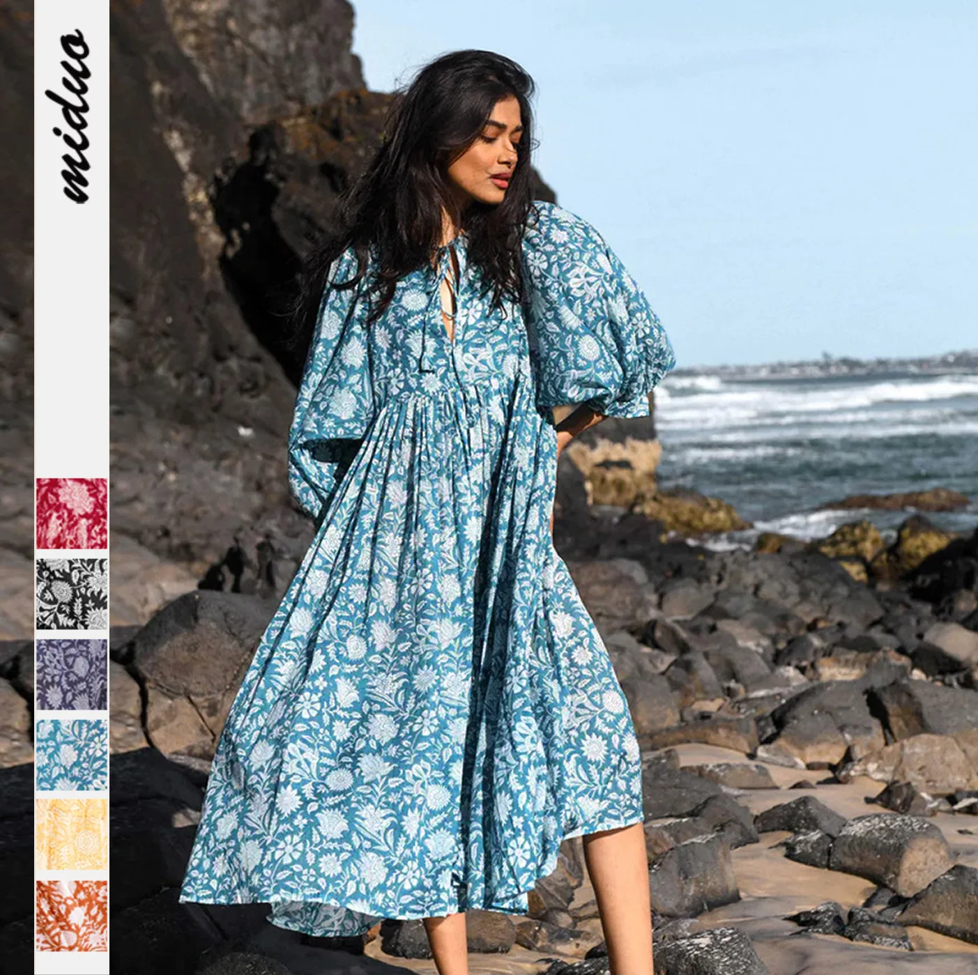 Dress for Pregnant Women New Floral Fashion Women's Loose Large Casual Medium Sleeve Summer Dress Pregnancy Clothes Maternity
Dress for Pregnant Women New Floral Fashion Women's Loose Large Casual Medium Sleeve Summer Dress Pregnancy Clothes Maternity
