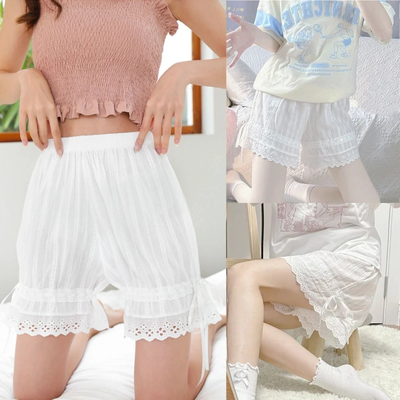 Women Vintage Victorian Gothic Bowknot Decoration Solid Elastic Waist Ruffles Lace Hem Loose Lolita Maid Pumpkin Shorts
Women Vintage Victorian Gothic Bowknot Decoration Solid Elastic Waist Ruffles Lace Hem Loose Lolita Maid Pumpkin Shorts