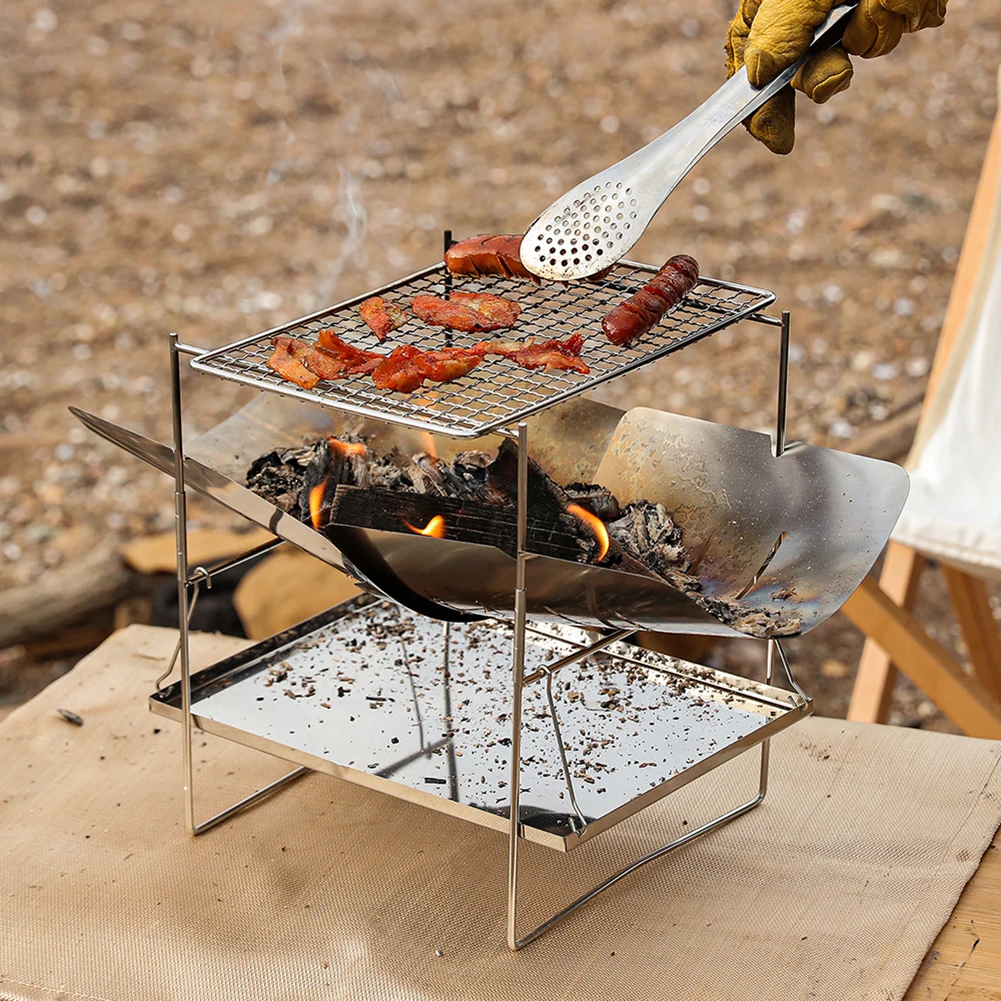 Outdoor Portable Camping Bonfire Stove Picnic Camping Fire-Burning Detachable Barbecue Grill Camp Cooking Supplies
Outdoor Portable Camping Bonfire Stove Picnic Camping Fire-Burning Detachable Barbecue Grill Camp Cooking Supplies