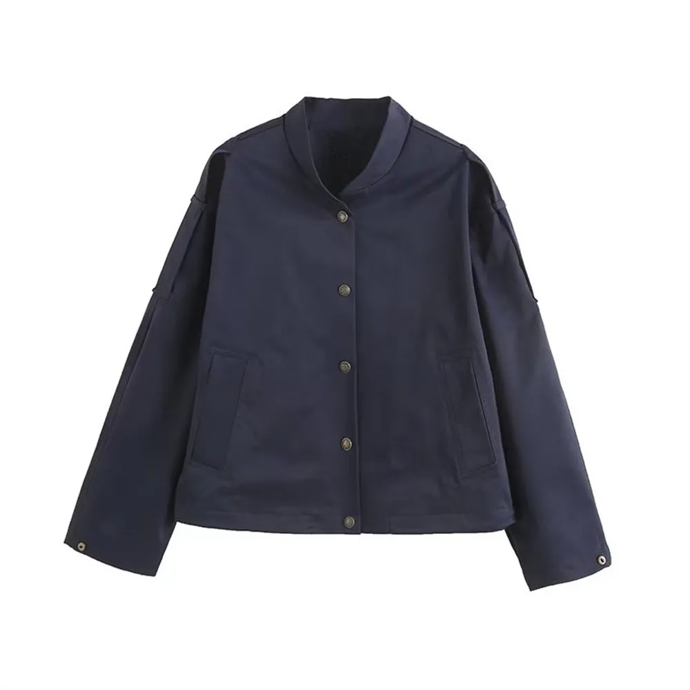 2023 Women's Early Autumn Outdoor Commuting Gold Hidden Buckle Pilot Short Jacket Casual Baseball Jacket for Women 06701801401
2023 Women's Early Autumn Outdoor Commuting Gold Hidden Buckle Pilot Short Jacket Casual Baseball Jacket for Women 06701801401