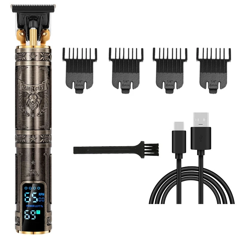 Mens Trimmers Hair Clippers Electric Beard Trimmer Digital Display USB Rechargeable Cordless Hair Cutting Groomers
Mens Trimmers Hair Clippers Electric Beard Trimmer Digital Display USB Rechargeable Cordless Hair Cutting Groomers