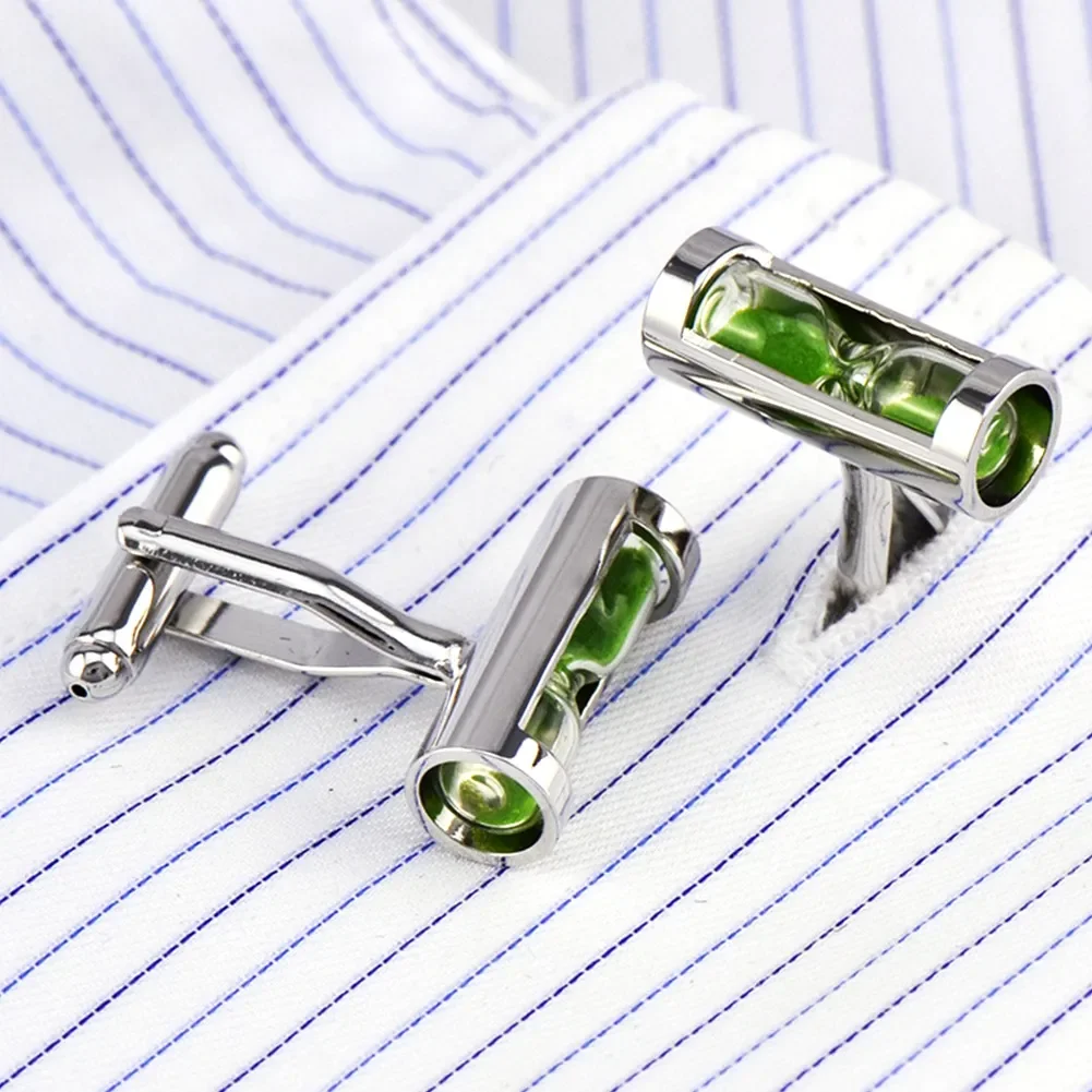 Novelty Green Hourglass for Mens Shirt Cuff Buttons High Quality Cuff Links Fashion Accessories Jewelry
Novelty Green Hourglass for Mens Shirt Cuff Buttons High Quality Cuff Links Fashion Accessories Jewelry